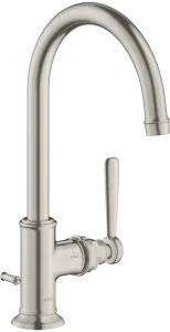 Axor Montreux Single Lever Basin Mixer 210 With Lever Handle And Pop-up Waste Stainless Steel