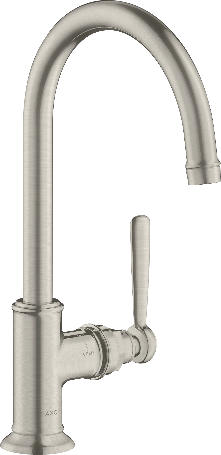 Axor Montreux Single Lever Basin Mixer 210 With Lever Handle Without Waste Stainless Steel