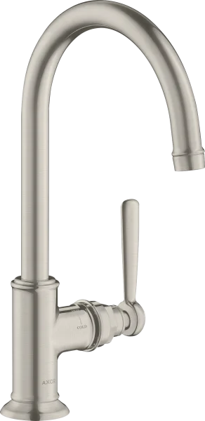 Axor Montreux Single Lever Basin Mixer 210 With Lever Handle Without Waste Stainless Steel