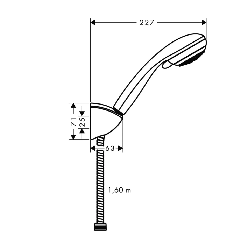 Hansgrohe Crometta 85 Porter Sets 320 X 190 X 92mm Chrome detail view - Image 3