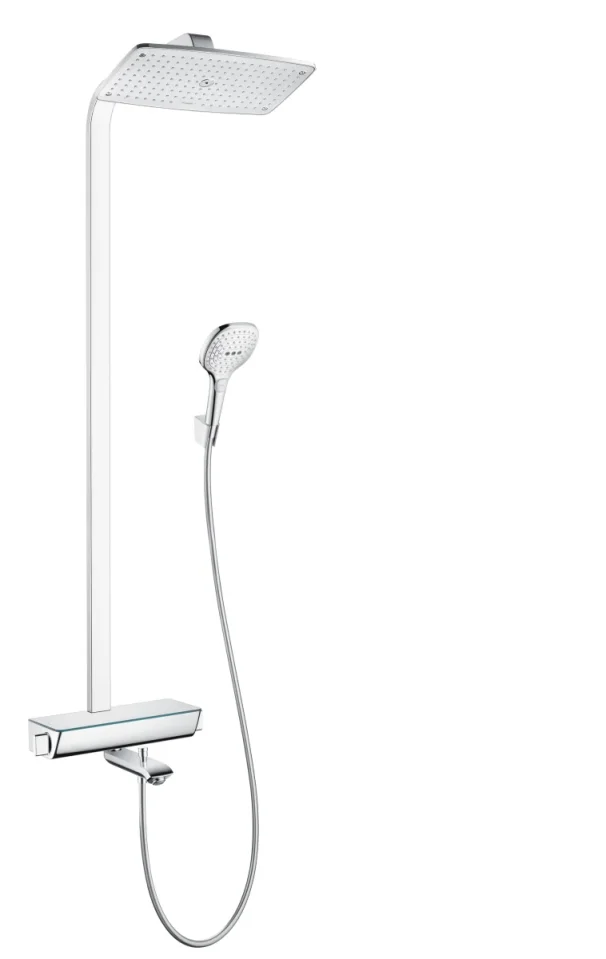 Hansgrohe Raindance E Showerpipes With Thermostatic Mixer 1459 X 324 X 210mm Chrome product image - Image 1