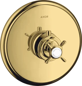 Axor Montreux Thermostatic Mixer Highflow For Concealed Installation With Cross Handle Gold Polished