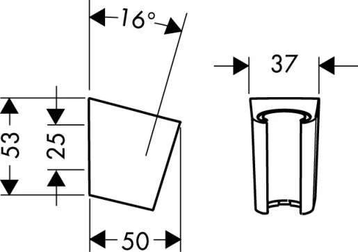 Hansgrohe Shower Holder Porter S detail view - Image 2