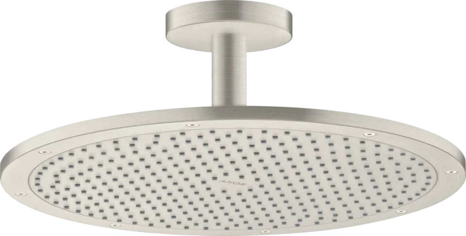 Axor Showersolutions Overhead Shower 350 1jet With Ceiling Connection Stainless Steel Optic product image - Image 1