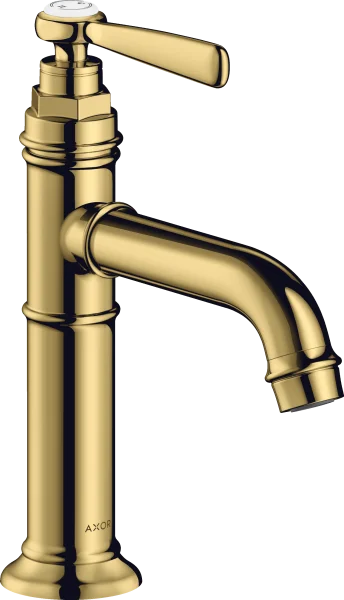 Axor Montreux Single Lever Basin Mixer 100 With Lever Handle Without Waste Gold Polished