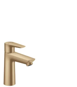 Hansgrohe Talis E Single Lever Basin Mixer 110 Without Waste Brushed Bronze