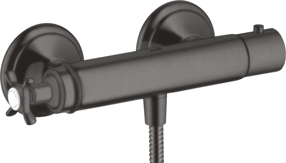 Axor Montreux Thermostatic Shower Mixer For Exposed Installation With Cross Handle product image - Image 1