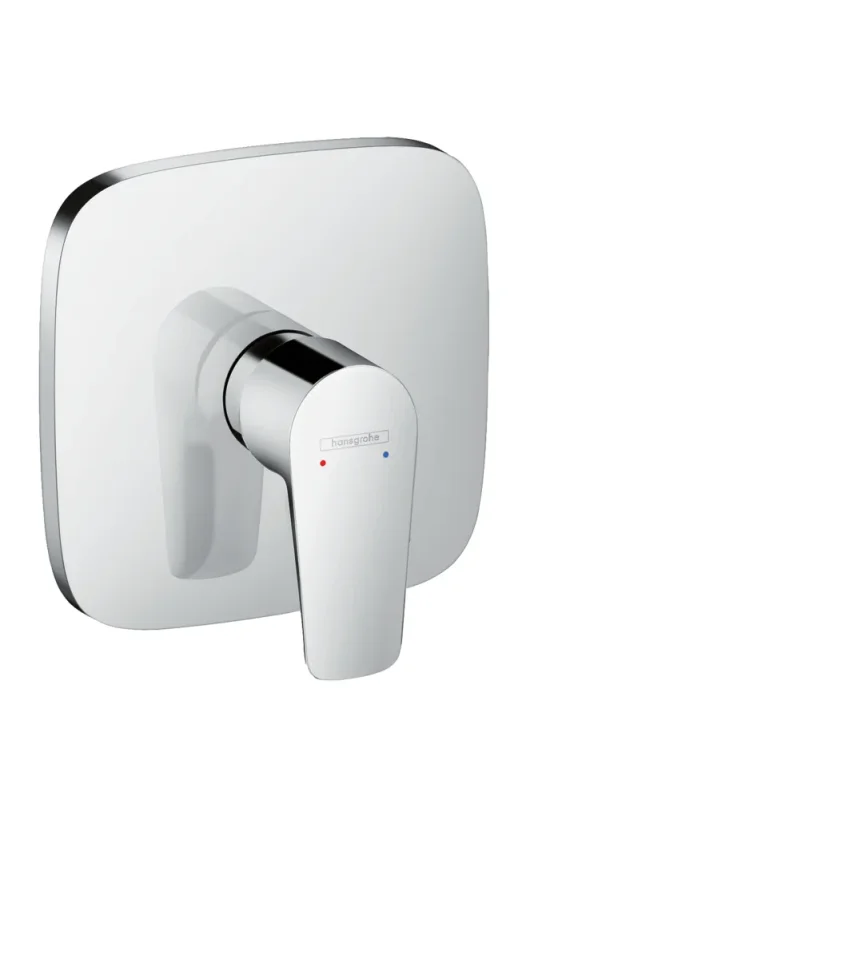 Hansgrohe Talis E Single Lever Manual Shower Mixer Soft Cube For Concealed Installation Chrome product image - Image 1