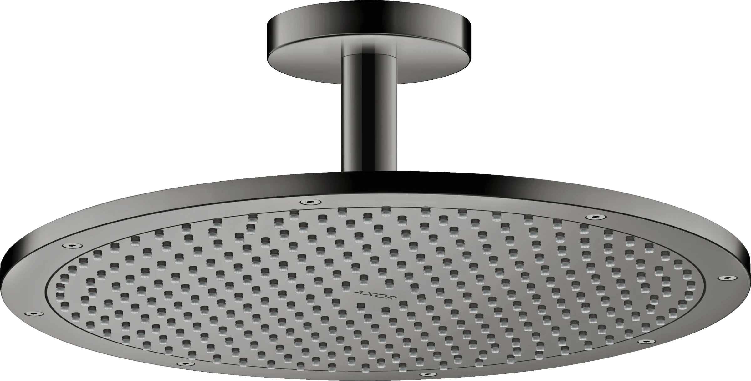 Axor Showersolutions Overhead Shower 350 1jet With Ceiling Connection Polished Black Chrome