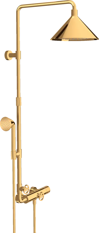 Axor Showers/front Showerpipe With Thermostatic Mixer And 2jet Overhead Shower 240 product image - Image 1