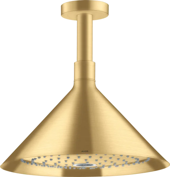 Axor Showers/front Overhead Shower 240 2jet With Ceiling Connector Gold Brushed