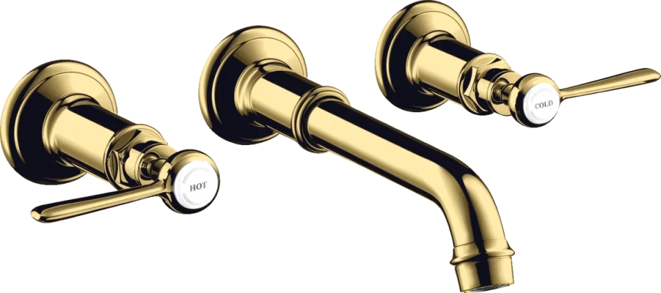 Axor Montreux 3-hole Basin Mixer For Concealed Installation Wall-mounted With Spout 165 - 225 Mm And Lever Handles product image - Image 1