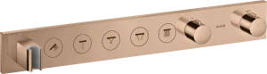 Axor Showersolutions Thermostatic Module Select 670/90 For Concealed Installation For 5 Outlets Polished Red Gold