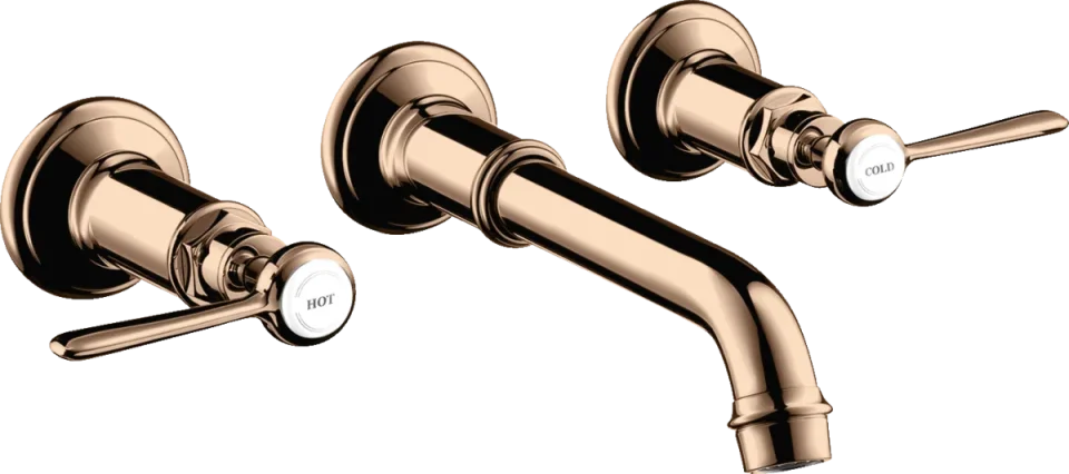 Axor Montreux 3-hole Basin Mixer For Concealed Installation Wall-mounted With Spout 165 - 225 Mm And Lever Handles product image - Image 1