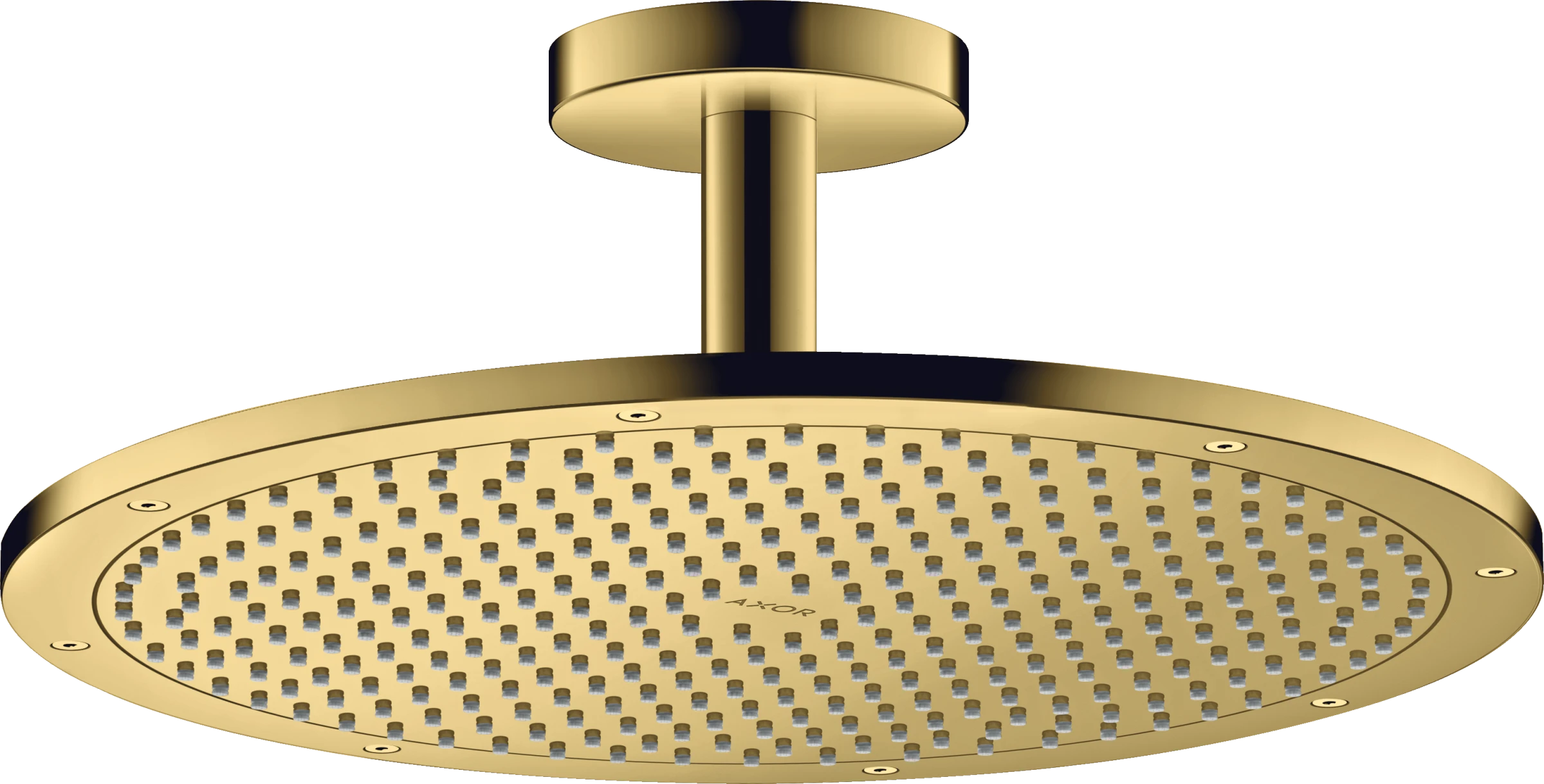 Axor Showersolutions Overhead Shower 350 1jet With Ceiling Connection Gold Polished