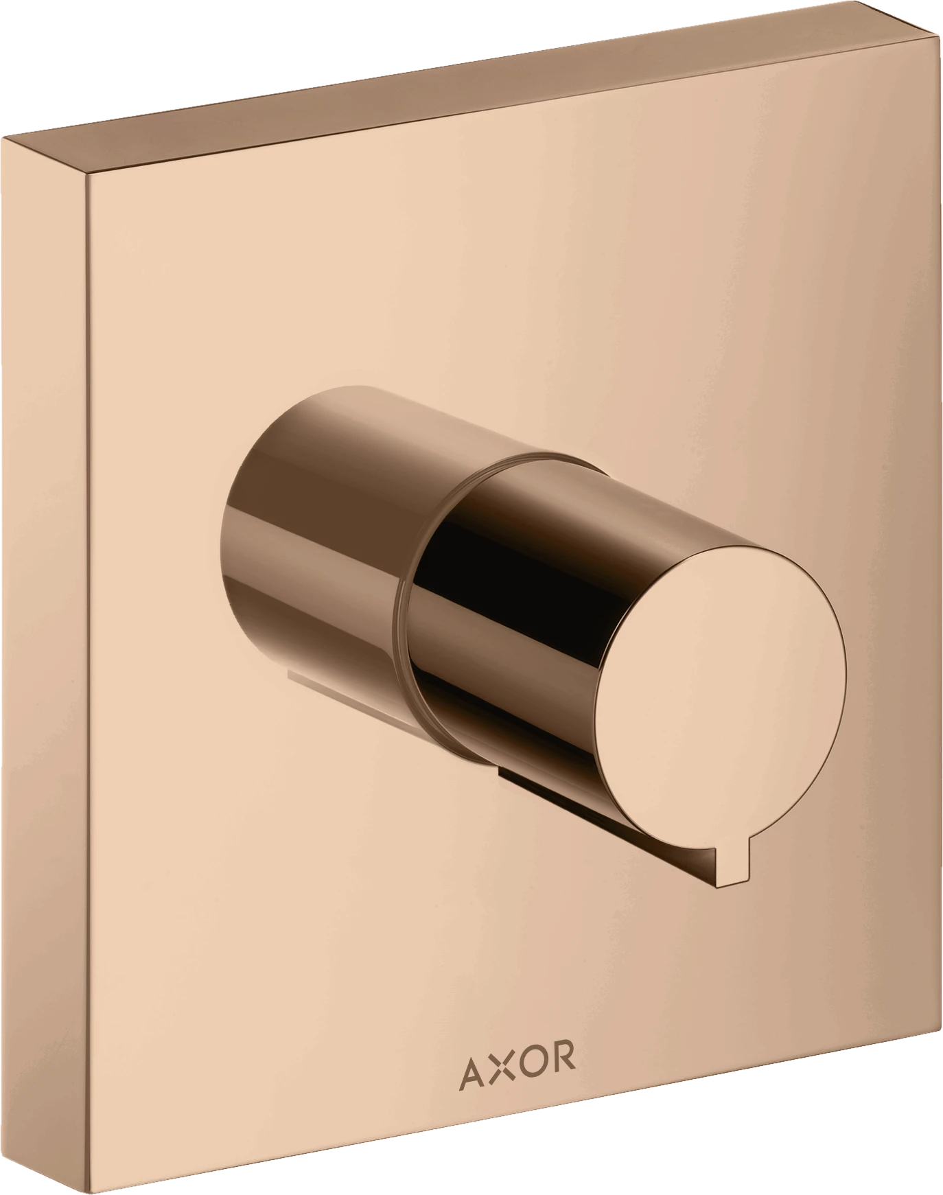 Axor Showersolutions Shut-off Valve Square 120 Mm X 120 Mm For Concealed Installation Polished Red Gold