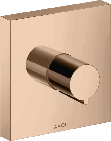 Axor Showersolutions Shut-off Valve Square 120 Mm X 120 Mm For Concealed Installation Polished Red Gold