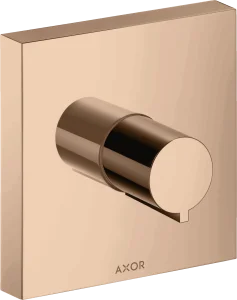 Axor Showersolutions Shut-off Valve Square 120 Mm X 120 Mm For Concealed Installation Polished Red Gold