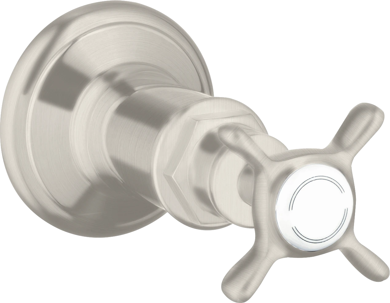 Axor Montreux Shut-off Valve For Concealed Installation With Cross Handle Stainless Steel