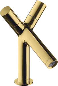 Axor Starck 2-handle Basin Mixer 80 With Pop-up Waste Gold Polished