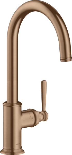 Axor Montreux Single Lever Kitchen Mixer 260 With Swivel Spout Brushed Red Gold
