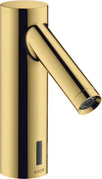 Axor Starck Electronic Basin Mixer Without Temperature Control With 230 V Mains Connection Gold Polished