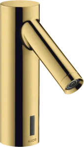 Axor Starck Electronic Basin Mixer Without Temperature Control With 230 V Mains Connection Gold Polished