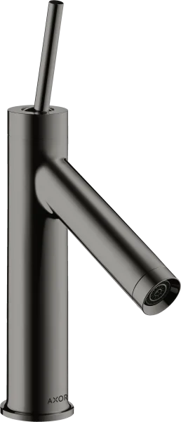 Axor Starck Single Lever Basin Mixer 90 With Pin Handle And Waste Polished Black Chrome