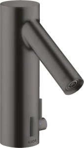 Axor Starck Electronic Basin Mixer With Temperature Control With 230 V Mains Connection Brushed Black Chrome