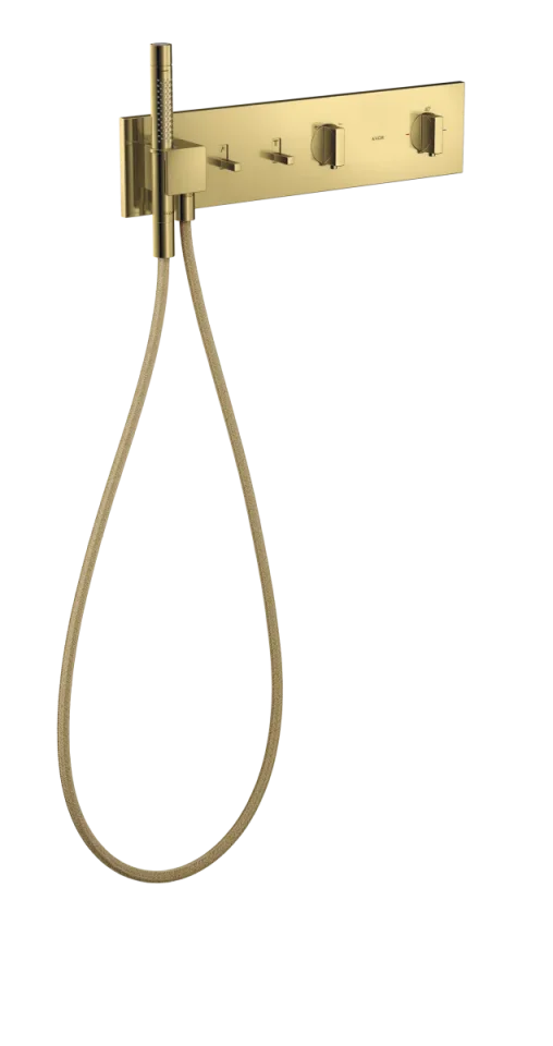 Axor Showercomposition Thermostatic Shower Mixer Concealed 560 X 390 X 150mm Gold - Polished product image - Image 1