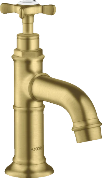 Axor Montreux Pillar Tap 50 With Cross Handle Without Waste Brushed Brass