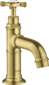 Axor Montreux Pillar Tap 50 With Cross Handle Without Waste Brushed Brass