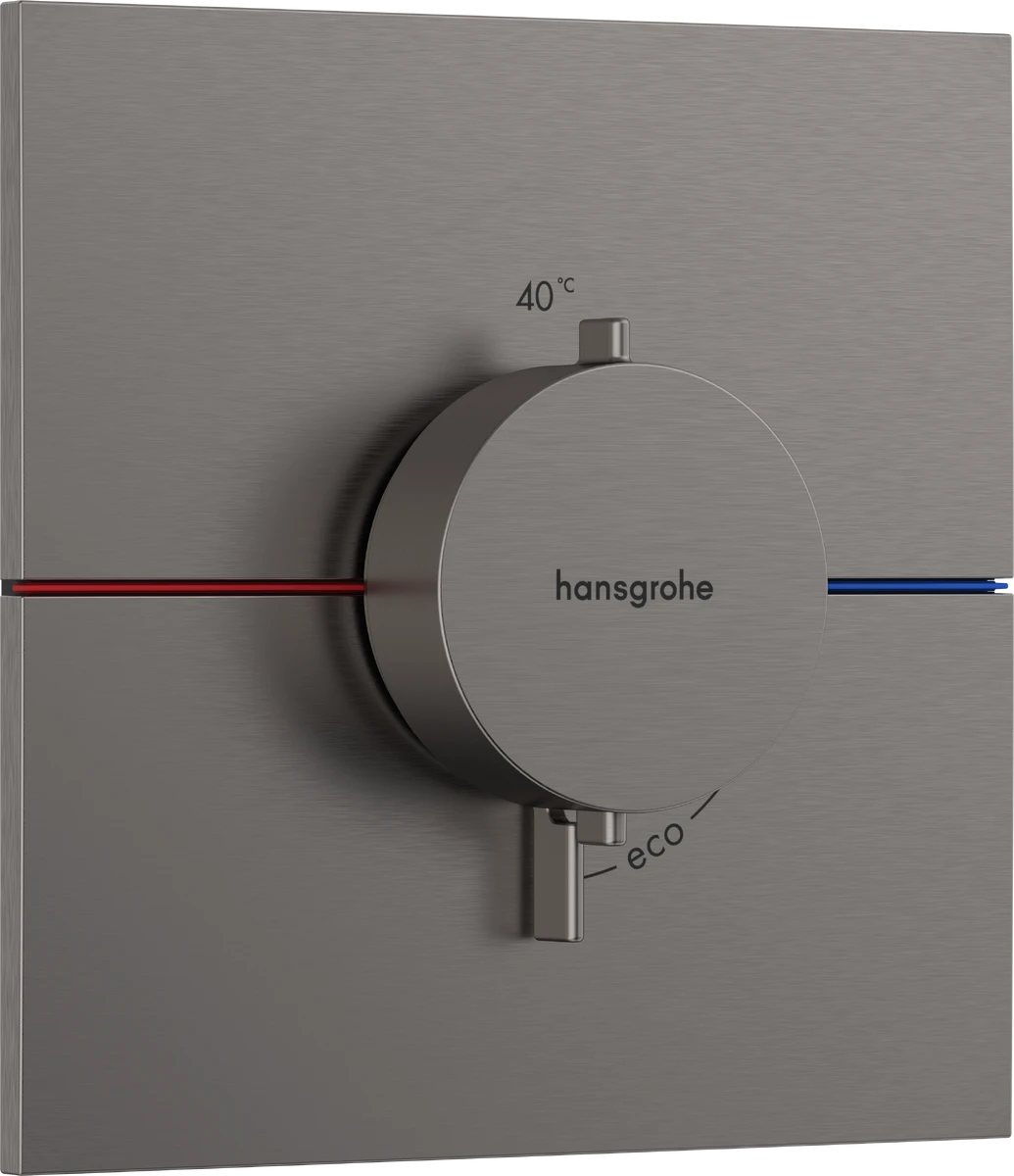 Hansgrohe Showerselect Comfort E Thermostatic Shower Mixer Concealed 262 X 233 X 168mm Gunmetal/chrome - Brushed