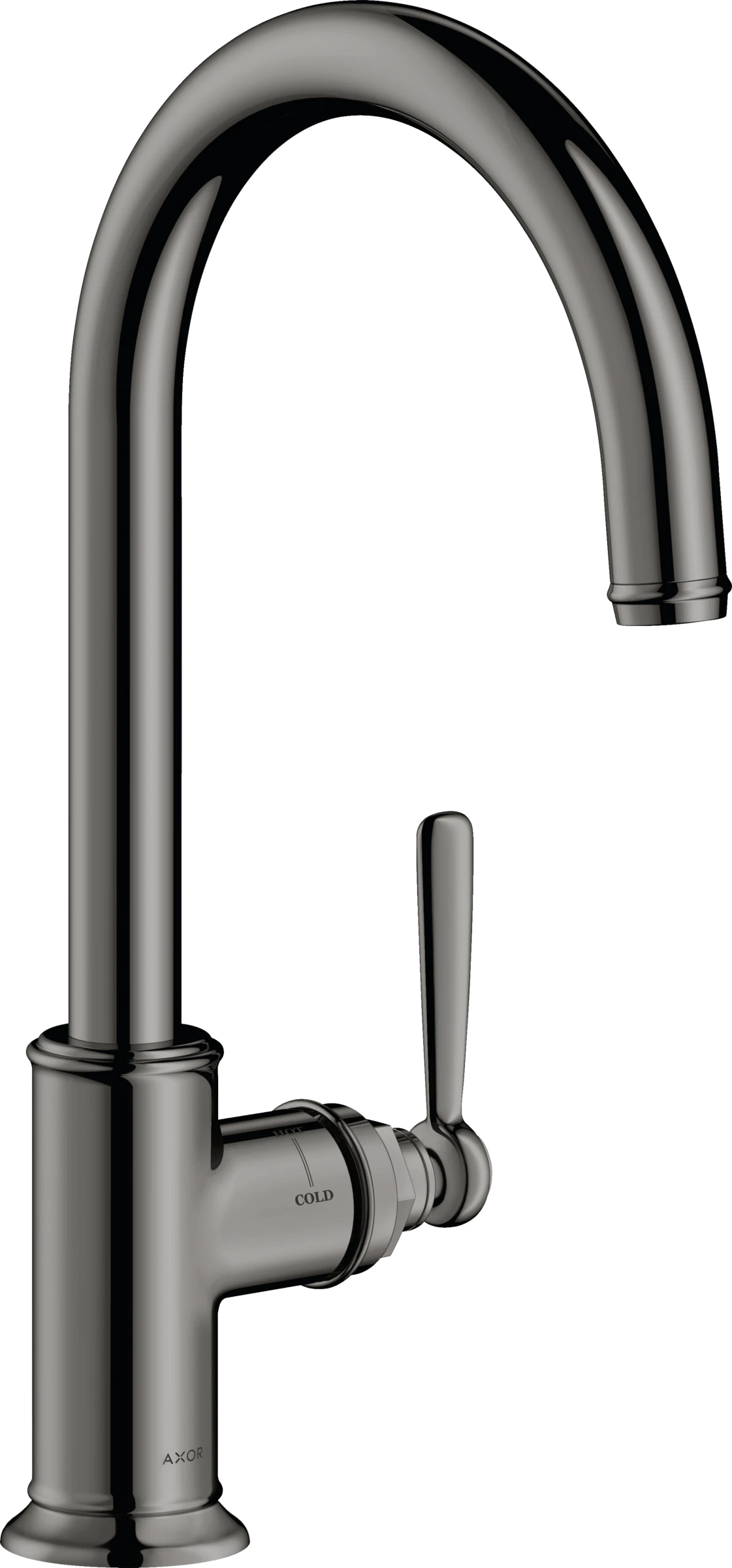 Axor Montreux Single Lever Kitchen Mixer 260 With Swivel Spout Polished Black Chrome