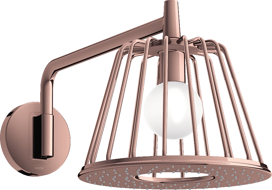 Axor Lampshower/nendo Lampshower 275 1jet With Shower Arm Polished Red Gold
