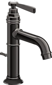 Axor Montreux Single Lever Basin Mixer 100 With Lever Handle And Pop-up Waste Polished Black Chrome