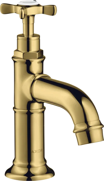 Axor Montreux Pillar Tap 50 With Cross Handle Without Waste Gold Polished