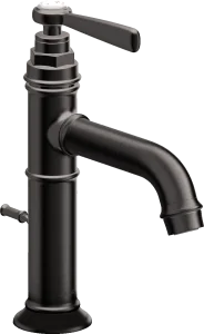 Axor Montreux Single Lever Basin Mixer 100 With Lever Handle And Pop-up Waste Brushed Black Chrome