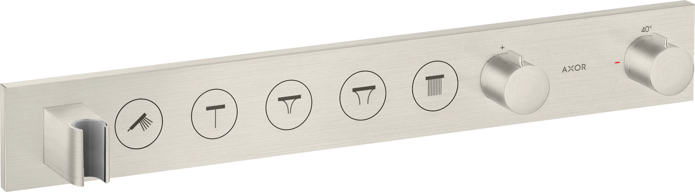 Axor Showersolutions Thermostatic Module Select 670/90 For Concealed Installation For 5 Outlets Stainless Steel