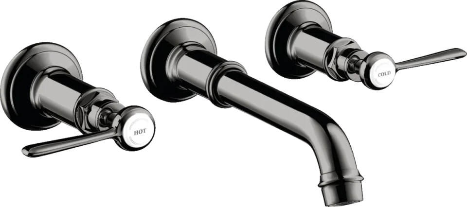 Axor Montreux 3-hole Basin Mixer For Concealed Installation Wall-mounted With Spout 165 - 225 Mm And Lever Handles product image - Image 1