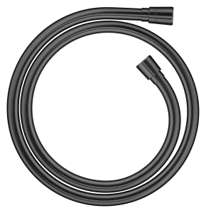 Axor Showersolutions Metal Effect Shower Hose 1.25 M With Conical Nuts Polished Black Chrome