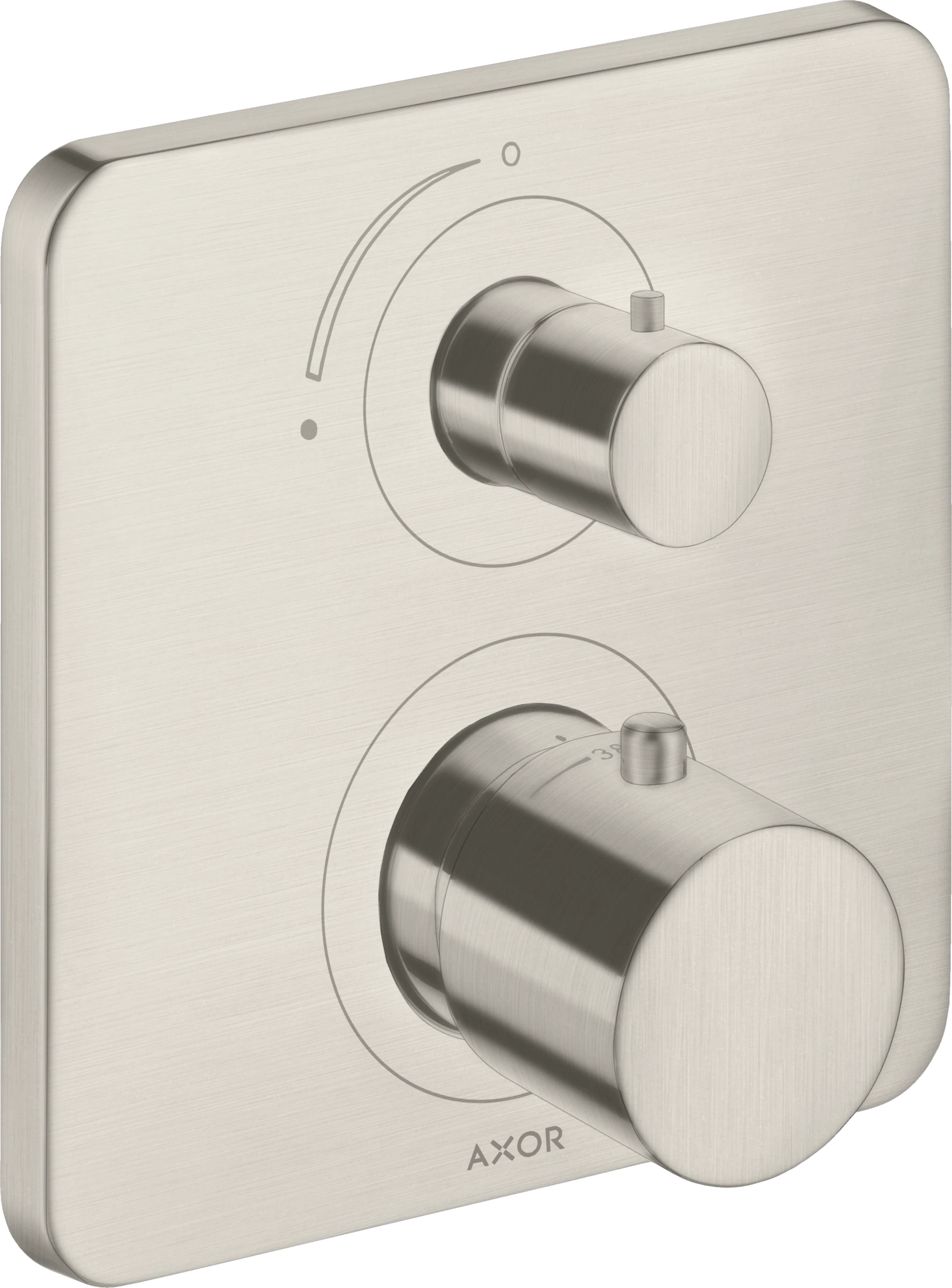 Axor Citterio M Thermostatic Mixer For Concealed Installation With Shut-off Valve Stainless Steel
