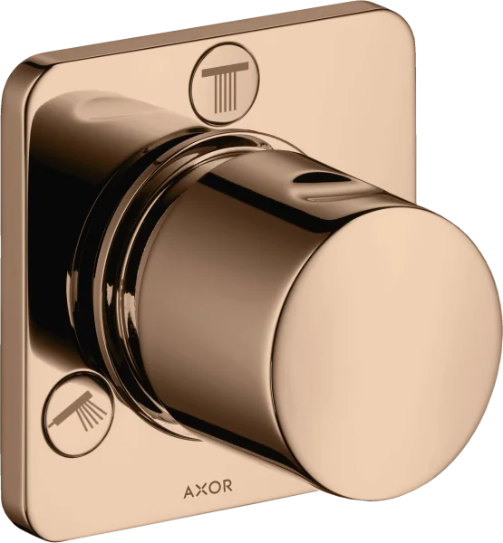 Axor Citterio M Shut-off / Diverter Valve Trio / Quattro Finish Set Polished Red Gold
