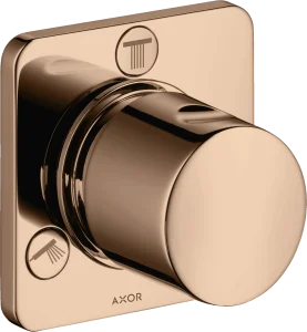 Axor Citterio M Shut-off / Diverter Valve Trio / Quattro Finish Set Polished Red Gold