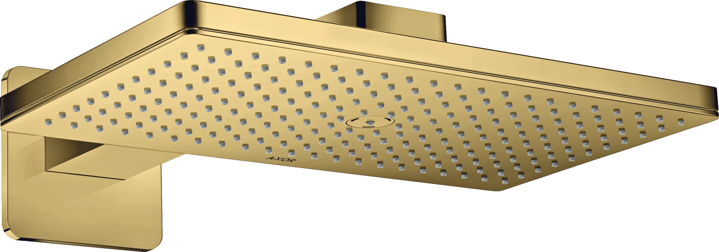 Axor Showersolutions Overhead Shower 460/300 1jet With Shower Arm And Softsquare Escutcheon Gold Polished
