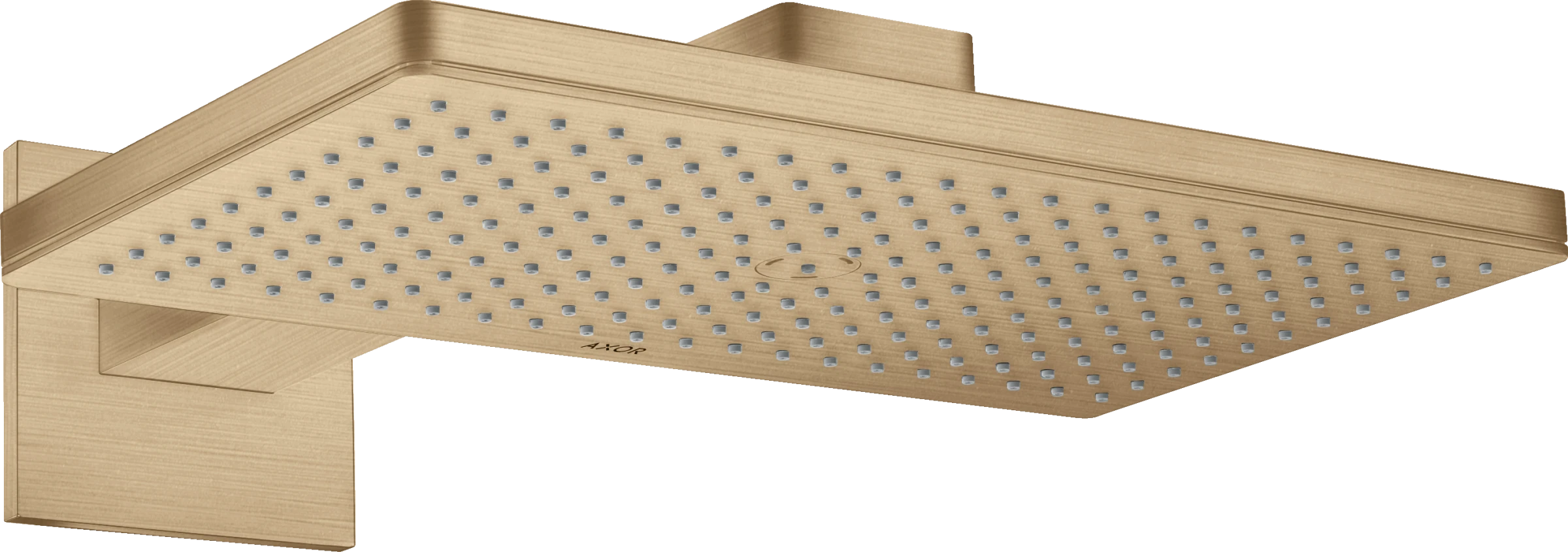 Axor Showersolutions Overhead Shower 460/300 1jet With Shower Arm And Square Escutcheon Brushed Bronze