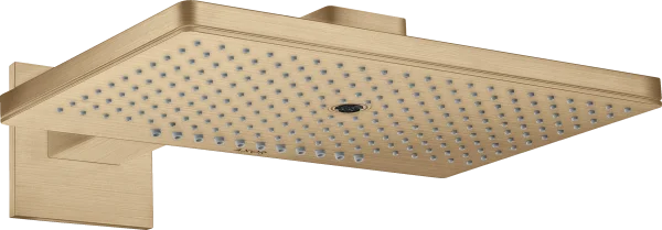 Axor Showersolutions Overhead Shower 460/300 3jet With Shower Arm And Square Escutcheon Brushed Bronze