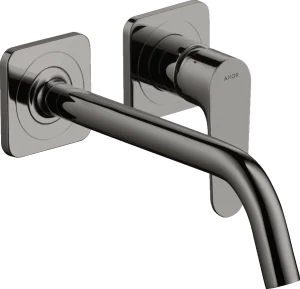 Axor Citterio M Single Lever Basin Mixer For Concealed Installation Wall-mounted With Spout 227 Mm And Escutcheons Polished Black Chrome