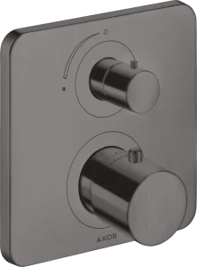 Axor Citterio M Thermostatic Mixer For Concealed Installation With Shut-off Valve Brushed Black Chrome
