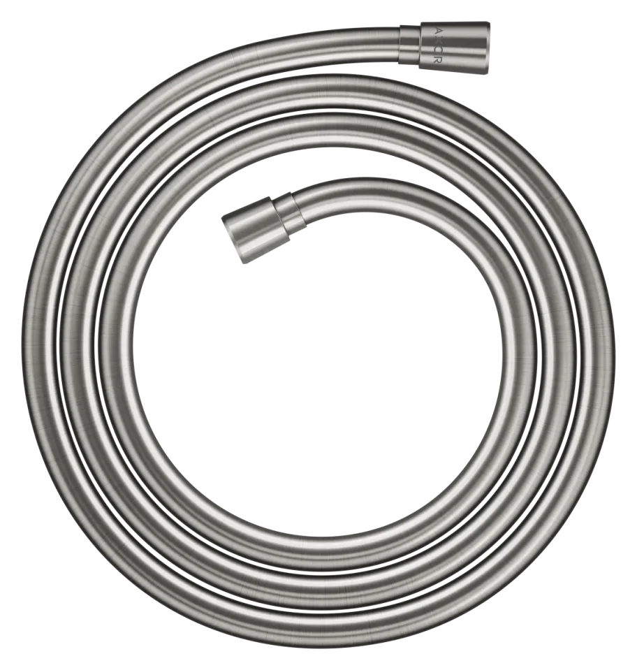 Axor Showersolutions Metal Effect Shower Hose 2.00 M With Conical Nuts Stainless Steel Optic product image - Image 1